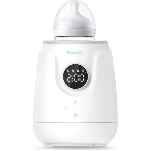 Papablic Ultra-Fast Bottle Warmer, Ready Milk in 2 Min, Baby Bottle Warmer for Breastmilk and Formula, Accurate Temperature Control and Automatic Shut-Off, Bottle Warmers for All Bottles
