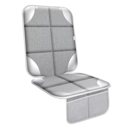 Meolsaek Car Seat Protector for Child Car Seat, 600d Fabric Waterproof Car Seat Cover with Non-Slip Backing, Under Baby Car Seat from Pressure Marks