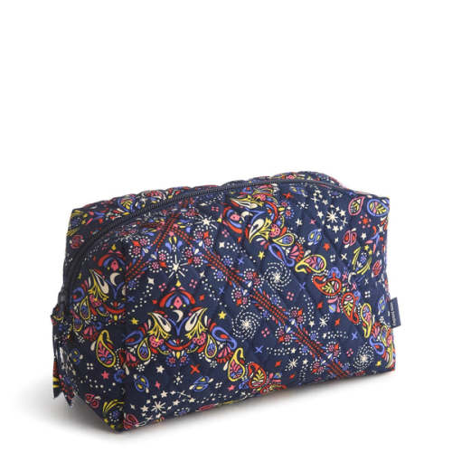 Large Cosmetic Bag - Starry Paisley
