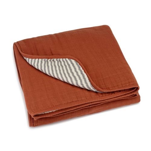 Parker Baby Co. Cotton Muslin Blanket - Clay