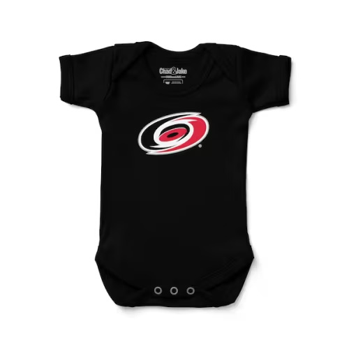 Newborn & Infant Carolina Hurricanes Chad & Jake Black Primary Logo Bodysuit