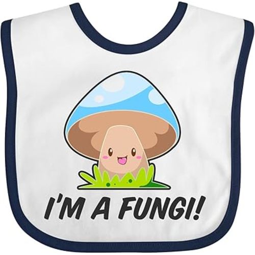 inktastic I'm a Fungi with Mushroom Baby Bib