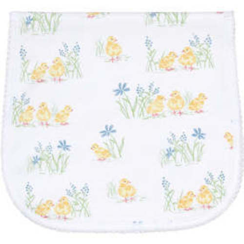 Chicks Print Burp Cloth,Yellow