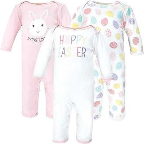 Hudson Baby baby-girls Cotton Coveralls