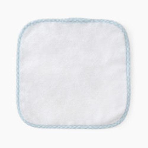 Weezie Pair of Baby Washcloths - Blue Gingham
