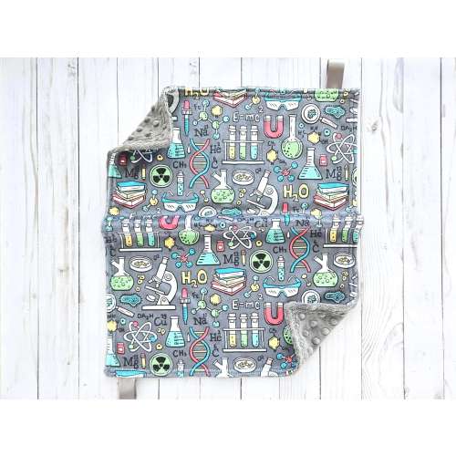 Lovey: Science Lab. Minky Lovey. Science Lovey. Baby Gift. Baby Boy Gift. Baby Lovey. Beakers and Microscopes. Microscope Lovey. Quick Ship