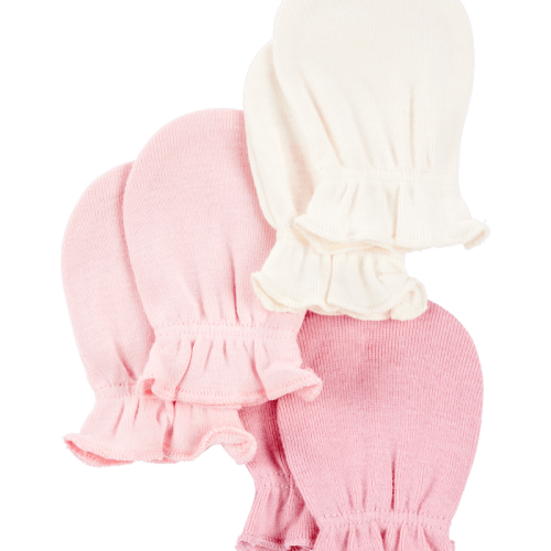 Pink Baby 3-Pack Mitts | Carter’s Oshkosh Canada