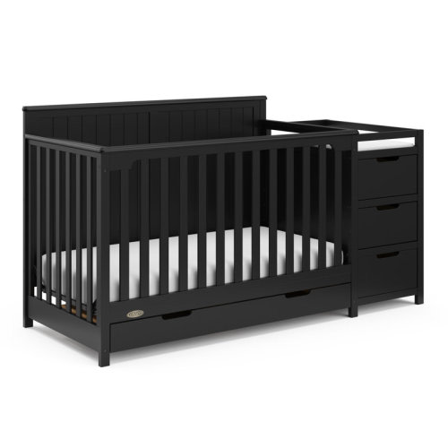 Graco Hadley 5-in-1 Convertible Crib and Changer with Storage & Reviews | Wayfair