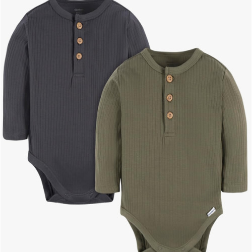 Gerber Unisex Baby Baby Boys' and Baby Girls' 2-pack Bodysuits
