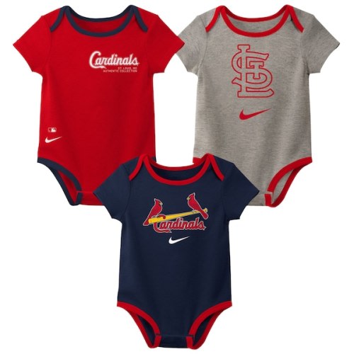 Newborn & Infant St. Louis Cardinals Nike Three-Pack Bodysuit Set