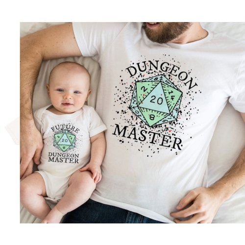 Dungeon and Dragons Shirt Master Future Dad and Baby Son Daughter Matching Shirts SUPER SOFT Baby ONESIE ® by Gerber® Bodysuit Fathers Day - Etsy
