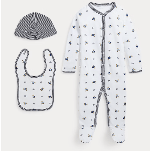 Polo Bear Cotton 3-Piece Gift Set