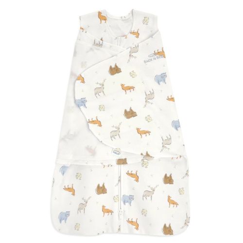 Halo Innovations 100% Cotton Sleepsack Swaddle Wrap - Forest Friends - S