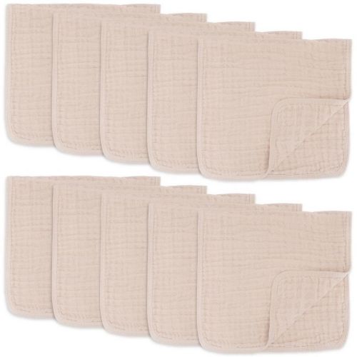 Muslin Burp Cloths Large 100% Cotton by Comfy Cubs