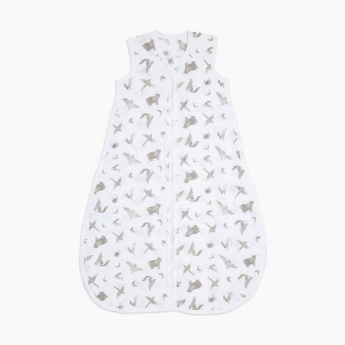 Aden + Anais Organic Muslin Sleeping Bag - Map The Stars, 0-6 Months