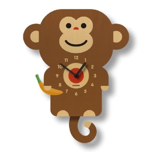 Pendulum Clock Wood Monkey - Mini Jake
