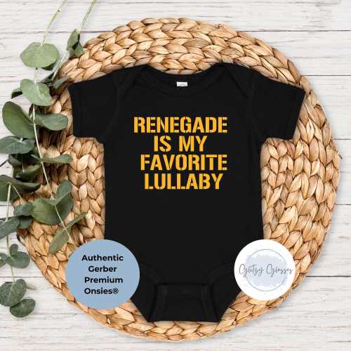 Gerber Onsie® Renegade Baby Bodysuit, Pittsburgh Yinzer Baby Gift, Pittsburgh Baby Clothes, Pittsburgh Baby Shower, Pittsburgh Baby Bodysuit