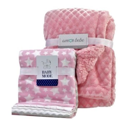 Baby Girl 5 Piece Blanket Gift Set