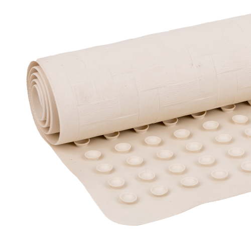 Mainstays 18" x 36" Rubber Bathtub Mat with Suction Cups, White