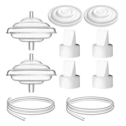 Breast Pump Parts for Spectra, Replace Duckbill Valves Tubes Backflow Protector Membrane for Spectra S1 S2 9 Plus Synergy Gold Breast Pump Replacement Accessories,10PCS
