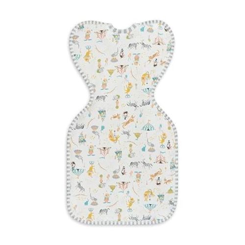 Love to Dream Swaddle UP, Baby Sleep Sack, Self-Soothing Swaddles for Newborns, Improves Sleep, Snug Fit Helps Calm Startle Reflex, New Born Essentials for Baby, 1.0 TOG, 5-8.5 lbs, Circus White