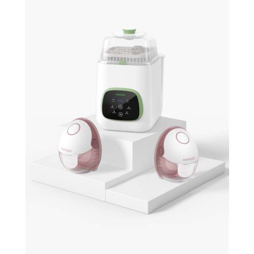 M6 Hands-free Breast Pump and KleanPal Pro Baby Bottle Washer and Sterilizer | Pump & Clean Bundle