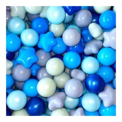 MIRROR 100Pcs Ocean Ball Pit Balls Safe Star Balls for Playrooms Sensory Perception Toys Coordination Training Balls for Kids Bounce House Accessories