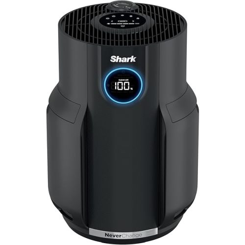 Shark Air Purifiers for Home Large Room with NeverChange Air Filter, 5 Year HEPA Filter, Covers 650 Sq. ft, Odor Neutralizer and Clean Sense Technology, Removes 99.98% of Dust & Allergens, HP152