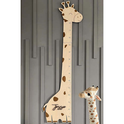 Personalized Wooden Giraffe Growth Chart Height Ruler