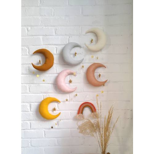Moon Wall Nursery Decor (any color)