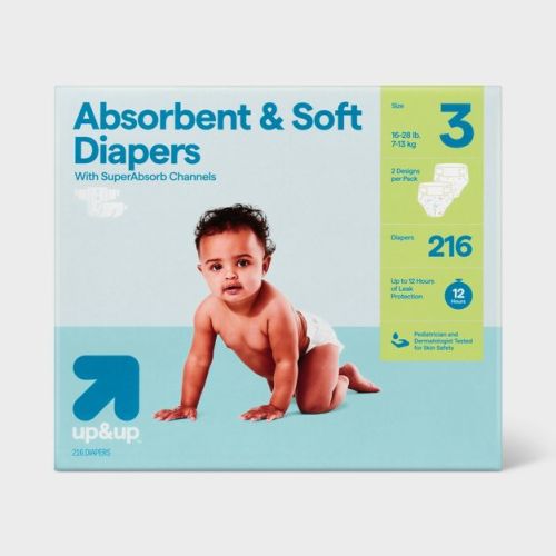 Disposable Diapers - Size 3 - 148ct - up&up™