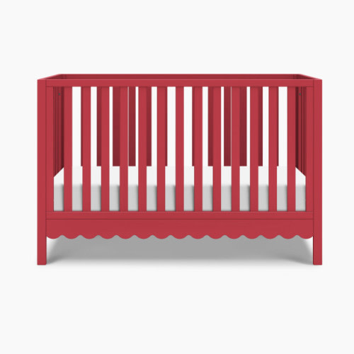 daVinci Sammy Scallop 4-in-1 Convertible Crib - Strawberry Red