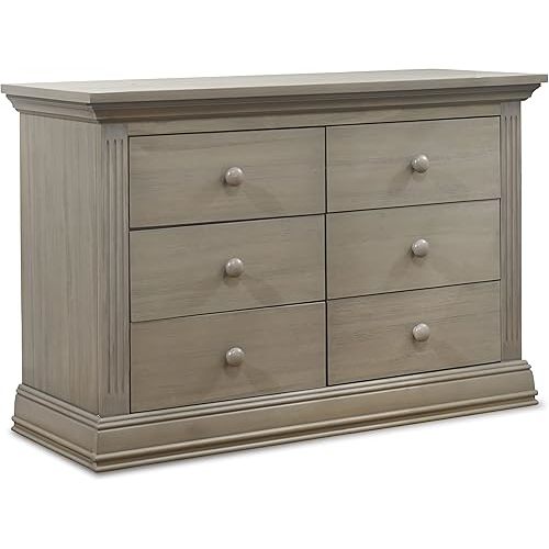 Sorelle Furniture Paxton Baby Dresser – Dresser for Nursery, Kids Bedroom Furniture, Baby Dresser Drawers, Storage for Child’s Room with Drawers, Nursery Furniture for Infant-Heritage Gray
