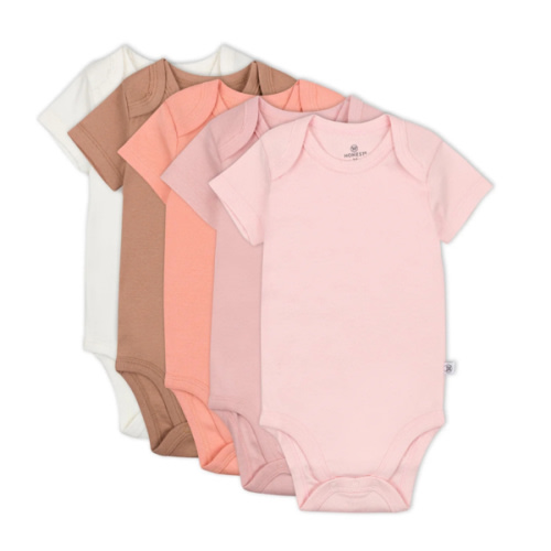 5-Pack Organic Cotton Short Sleeve Bodysuits | Honest Baby Clothing