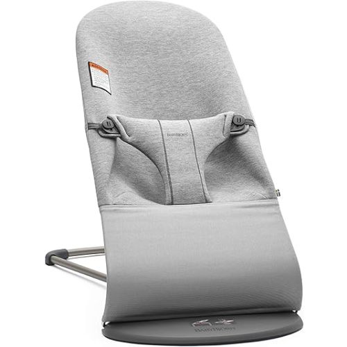 BabyBjörn Bouncer Bliss, 3D Jersey, Light Gray