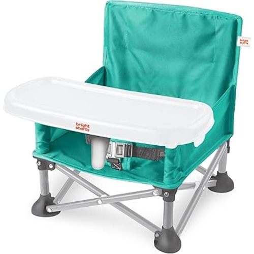 Bright Starts Pop 'N Sit Portable Booster, Indoor/Outdoor Use, Teal