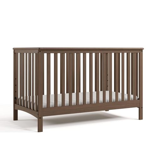 Storkcraft Hillcrest 4-in-1 Convertible Crib (Hazelnut) – GREENGUARD Gold Certified, Converts to Toddler, Daybed & Full-Size Bed, Fits Standard Crib Mattress, Easy Assembly