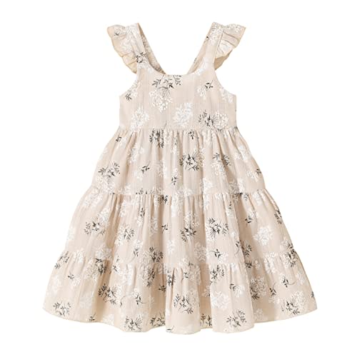 Kids Toddler Baby Girls Rainbow Dress Princess Sleeveless Beach Butterfly Sundress