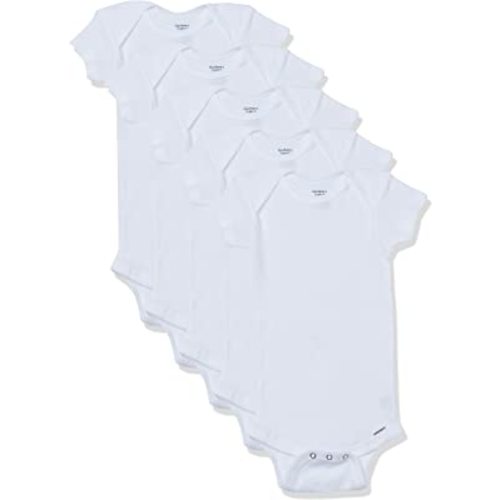 Gerber Baby Girls' 5-Pack Short Sleeve Variety Onesies Bodysuits