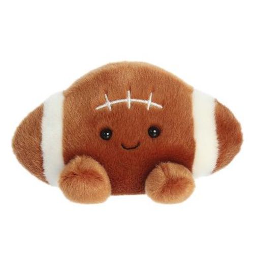 Aurora Mini Tackle Football Palm Pals Adorable Stuffed Animal Brown 3.5"
