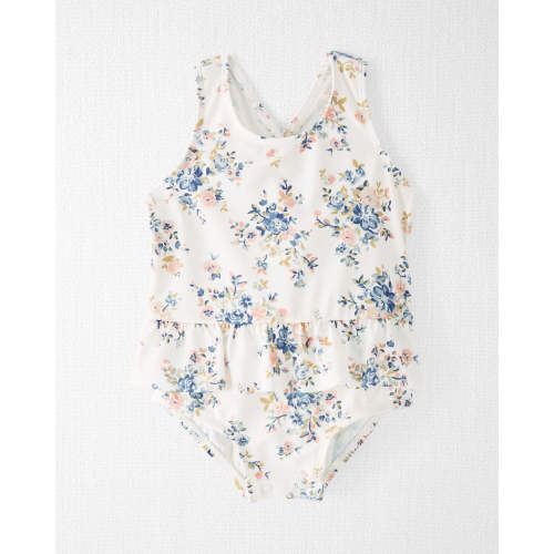 Baby Recycled Ruffle Swimsuit - Style,Vintage Floral Print