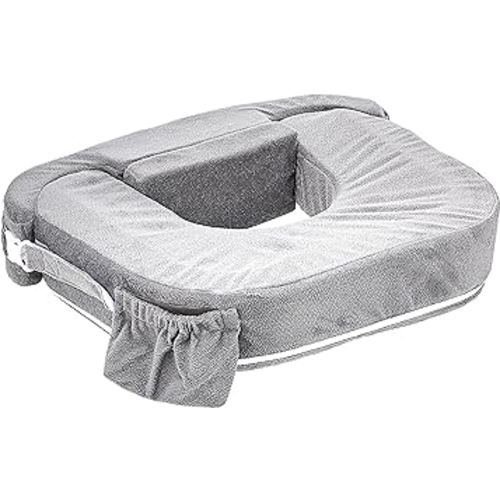 Amazon.com : My Brest Friend Twin Nursing Pillow - Enhanced Comfort with Slipcover - Ergonomic Breastfeeding Pillow for Ultimate Support - Adjustable Nursing Pillow with Handy Side Pocket, Dark Grey : Baby