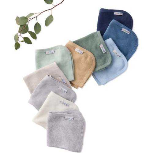 RIVER 10-Pack Washcloths, Seafoam Terra - butterblu | Maisonette