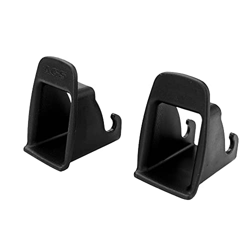 Shkalacar ISOFIX Interface Belt Latch Guide, 2 Pcs Car Seat ISOFIX Interface Buckle Fixed Guide Groove Seat Belt Bracket Connector,Black