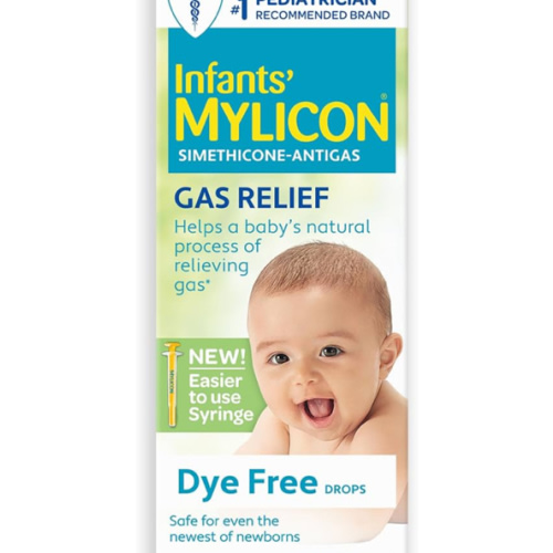 MYLICON Gas Relief Drops for Infants and Babies, Dye Free Formula, 1 Fluid Ounce (Updated Syringe)