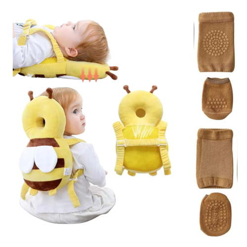 Head protector for Toddlers 1-3 - with Socks and knee pads set