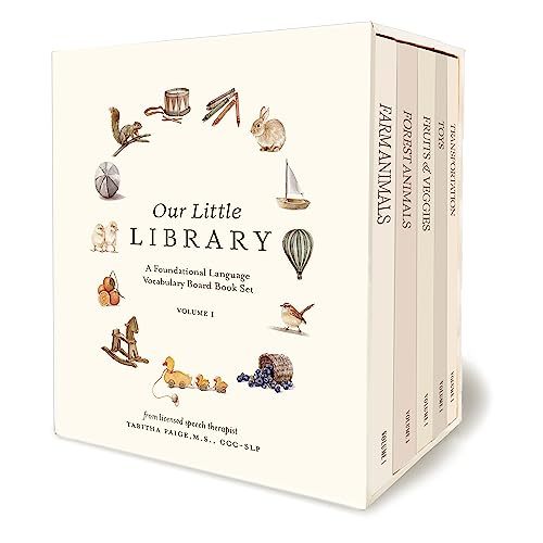 Our Little Library: A Foundational Language Vocabulary Board Book Set for Babies