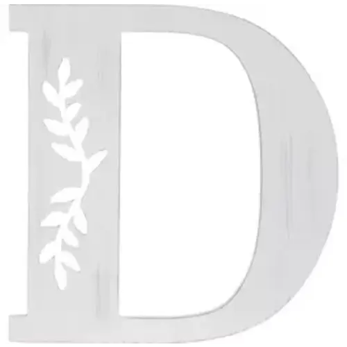 White Vine Letter Wood Wall Decor