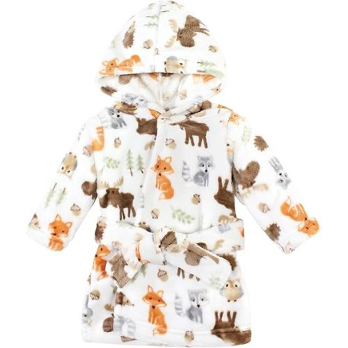 Hudson Baby Unisex Baby Plush Animal Face Bathrobe