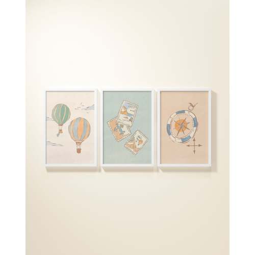 Bon Voyage Framed Wall Art Set
